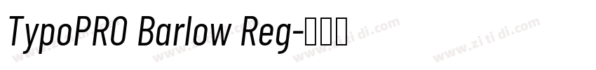 TypoPRO Barlow Reg字体转换